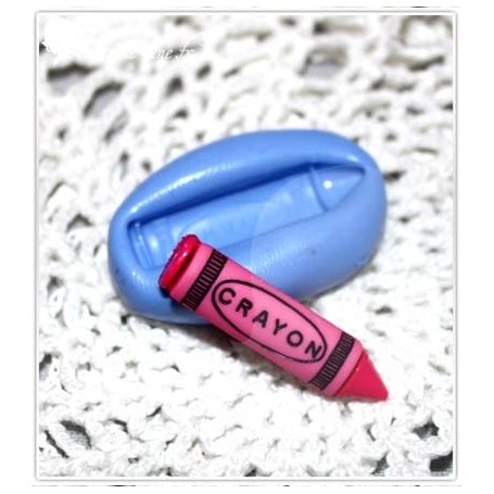 Moule en silicone crayon couleur 27mm