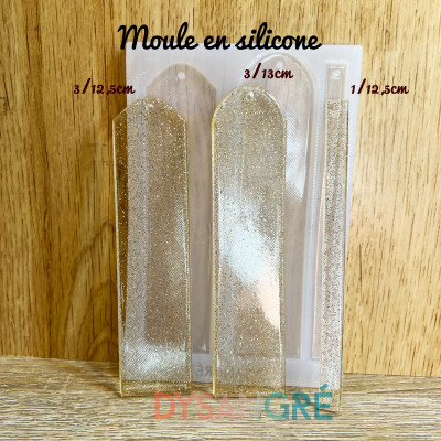 Moule en silicone marque-pages arrondie