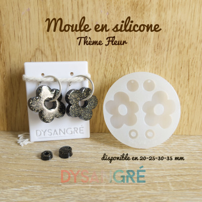 Mini Moule en silicone pampilles fleurs 1
