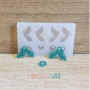 Mini Moule en silicone pampilles feuilles de houx