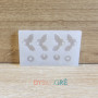 Mini Moule en silicone pampilles feuilles de houx