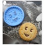 Moule en silicone biscuit sourire 40 mm