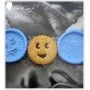 Moule en silicone biscuit sourire 3D 40 mm