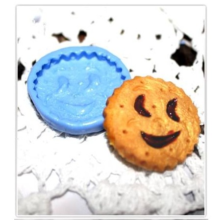 Moule en silicone mini biscuit sourire 25 mm