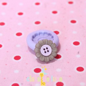Moule en silicone bouton fleur 15mm