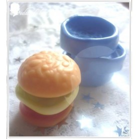 Moule en silicone bonbon hamburger 30 mm