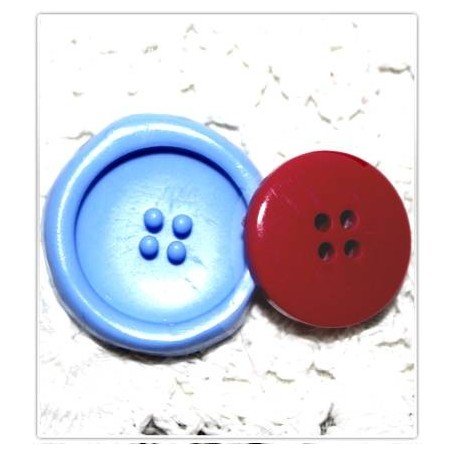 Moule en silicone bouton rond 25 mm