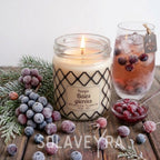 Bougie parfums senteur Baie givrée" By Solaveyra "