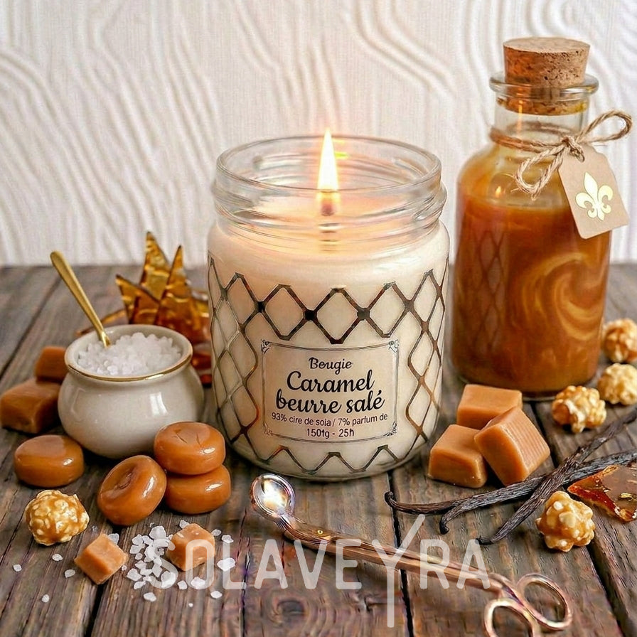 Bougie parfums senteur Caramel beurre salé" By Solaveyra "