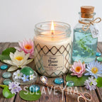Bougie parfums senteur Fleur d'eau" By Solaveyra "