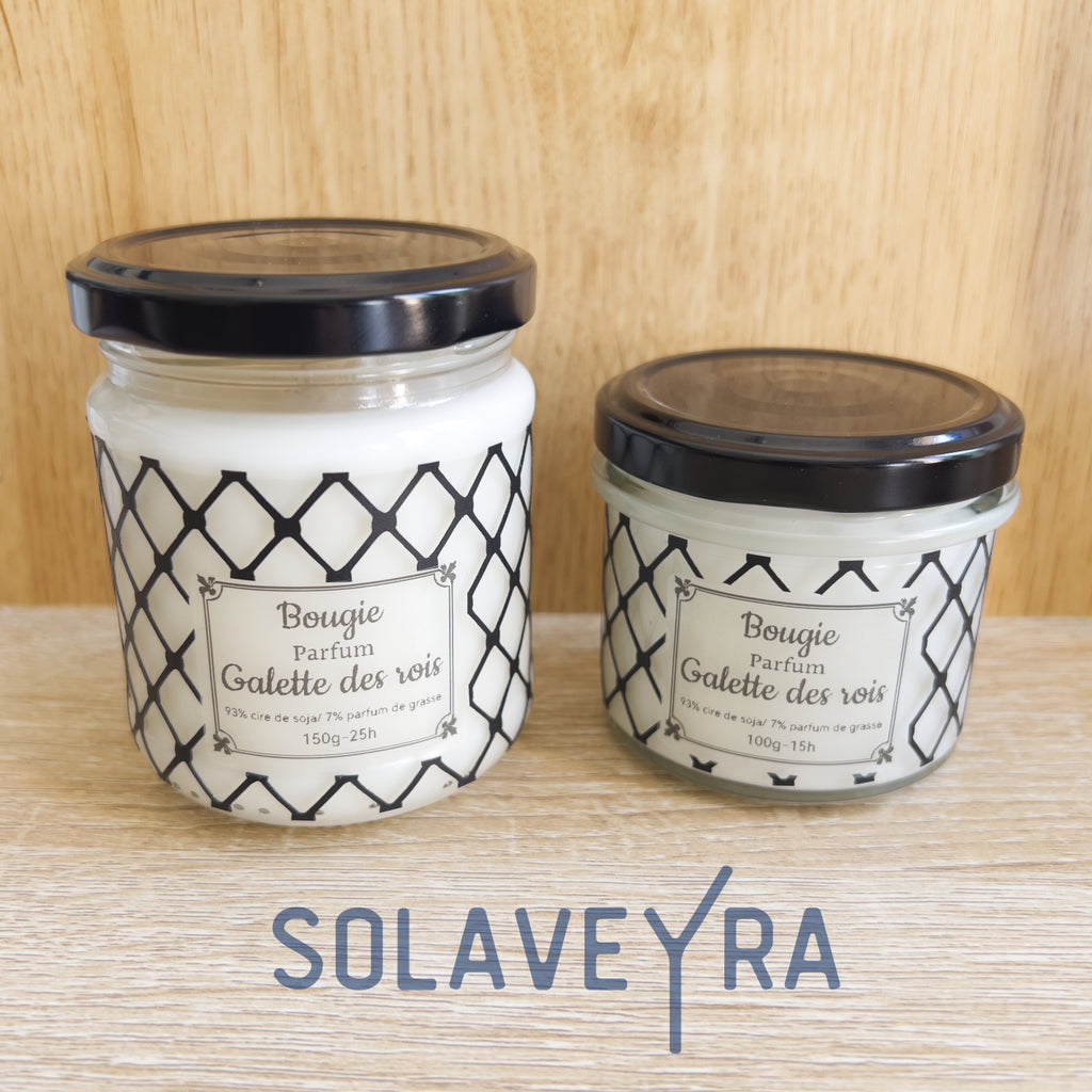 Bougie parfums senteur Galette des rois" By Solaveyra "