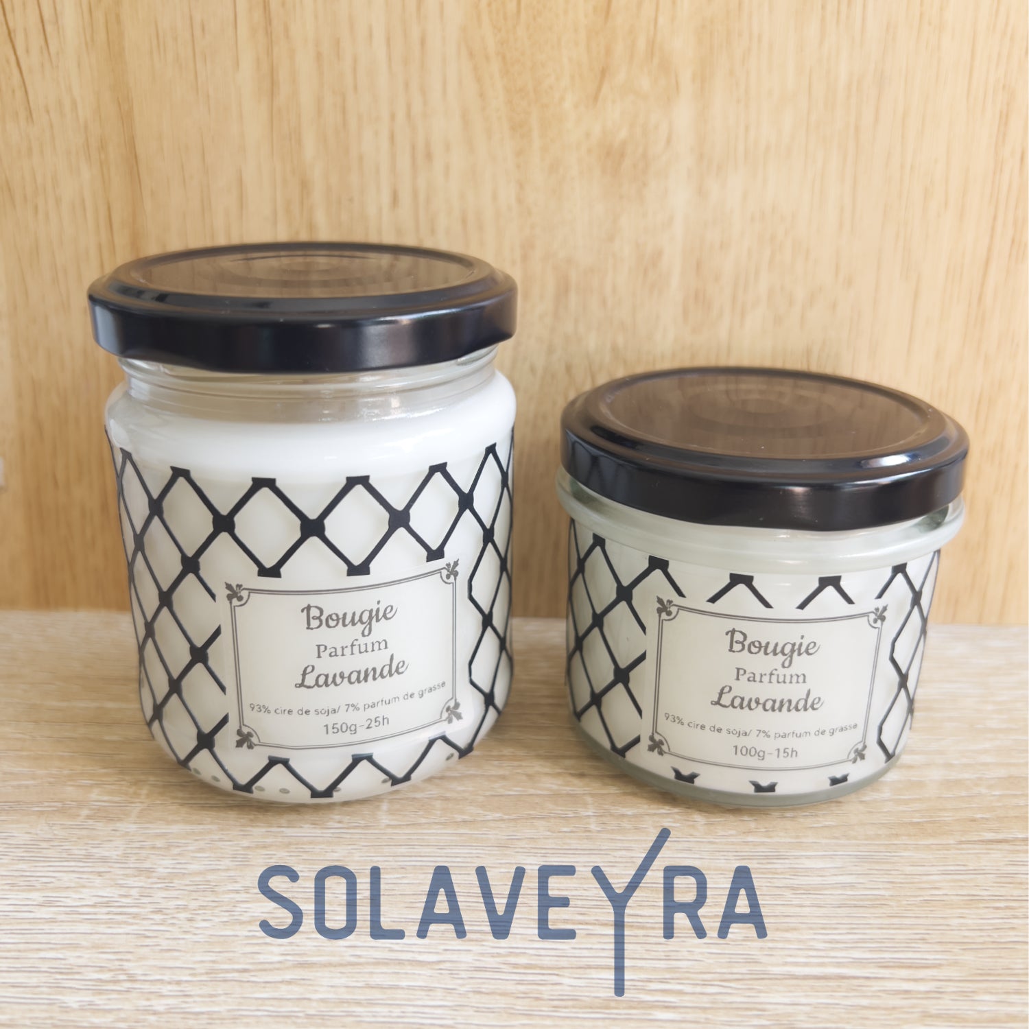 Bougie parfums senteur Lavande" By Solaveyra "