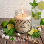 Bougie parfums senteur Mojito" By Solaveyra "
