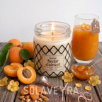 Bougie parfums senteur Nectar d'abricot " By Solaveyra "