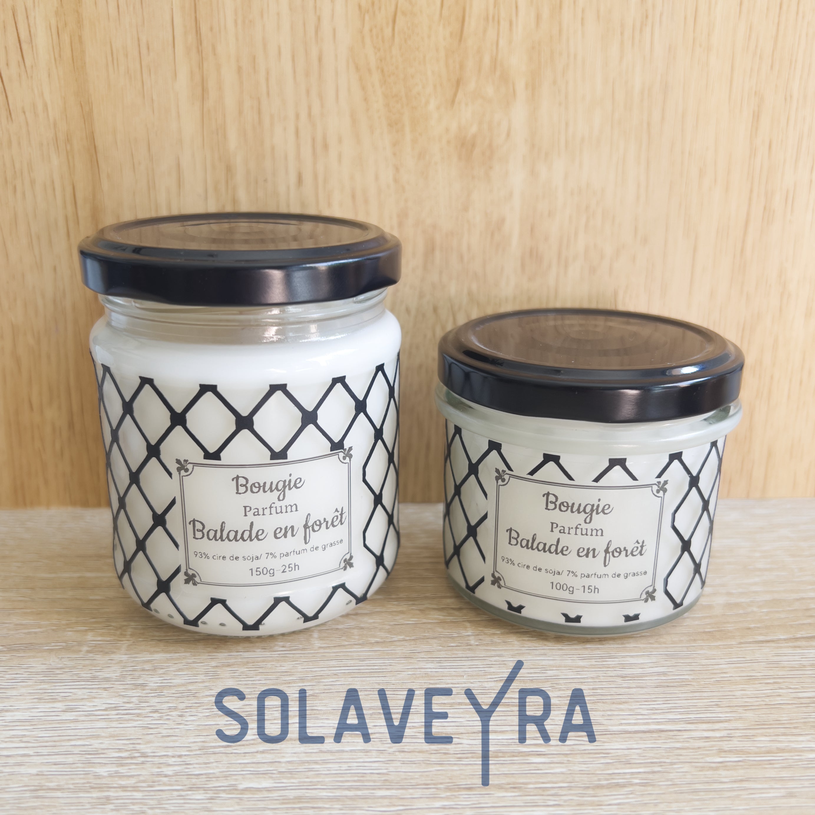 Bougie parfums senteur Balade en forêt " By Solaveyra "