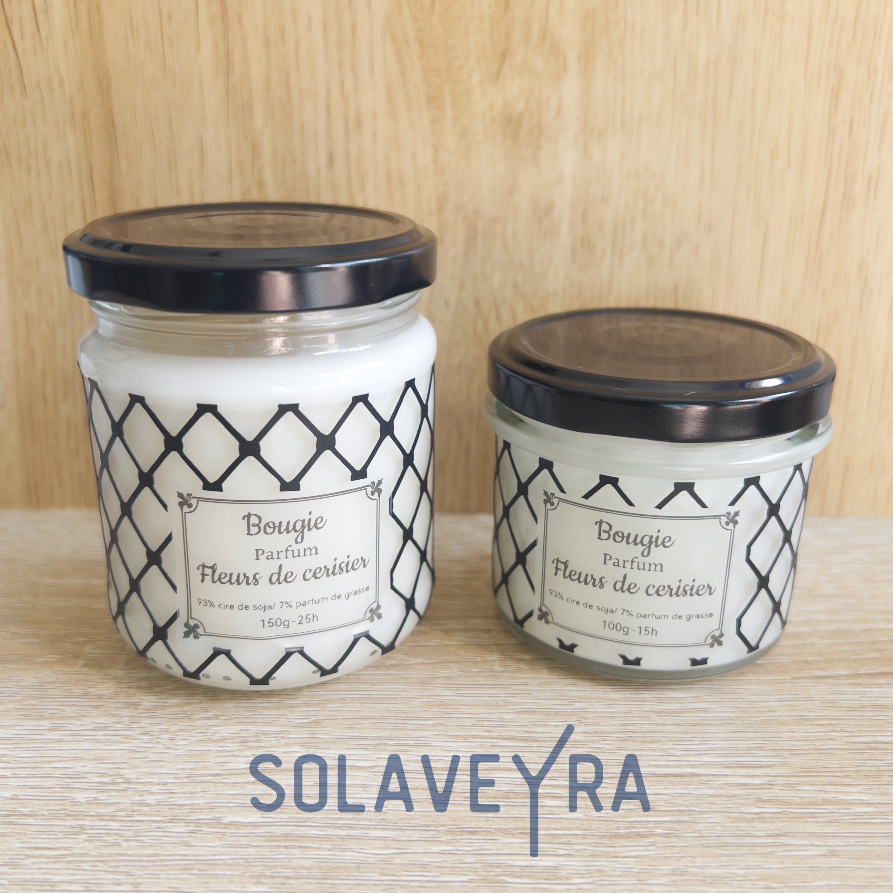 Bougie parfums senteur Fleurs de cerisier " By Solaveyra "