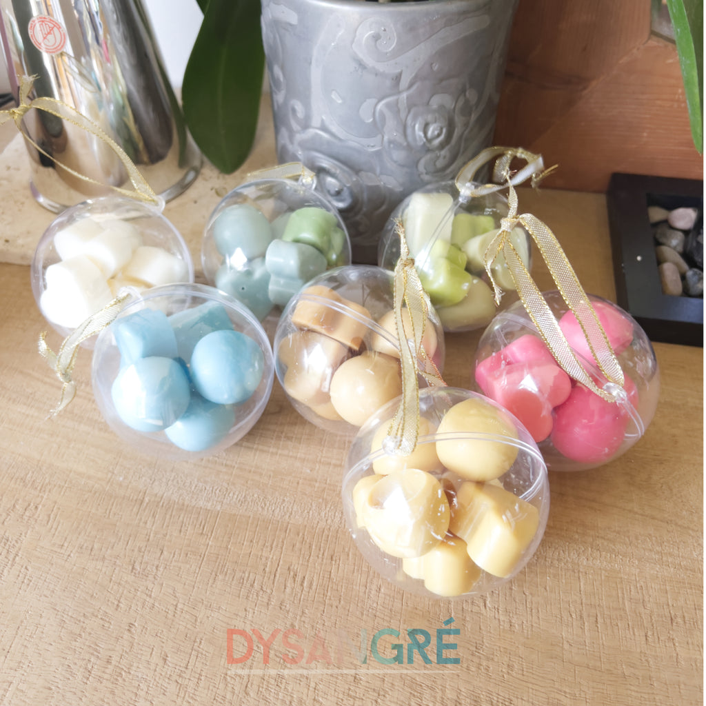 Boule de Noël fondants senteur de Noël chocolat noisette