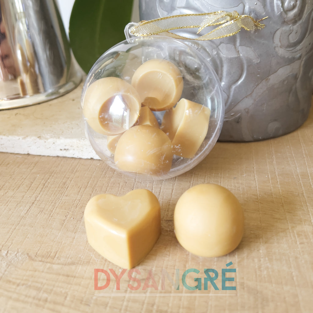 Boule de Noël fondants senteur de Noël chocolat noisette