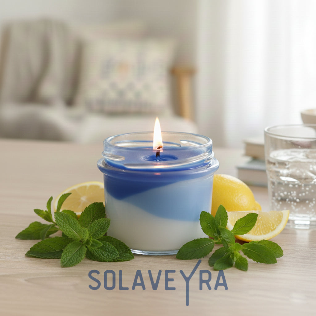 Bougie colorée parfums Frais "nombreux parfums disponible" By Solaveyra