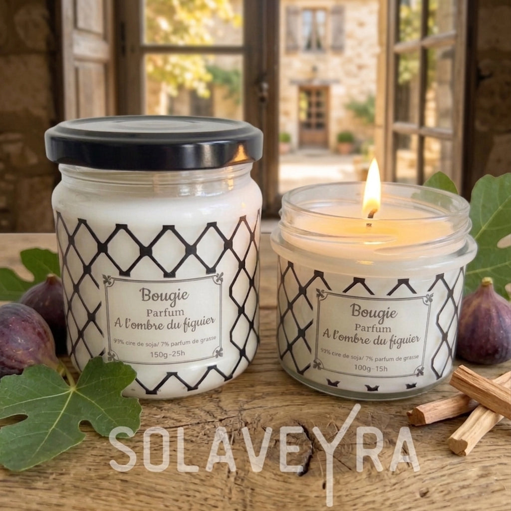 Bougie A l'ombre du Figuier " By Solaveyra "