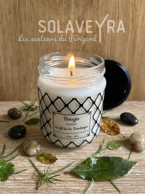 Bougie Au fil de la Dordogne " By Solaveyra "