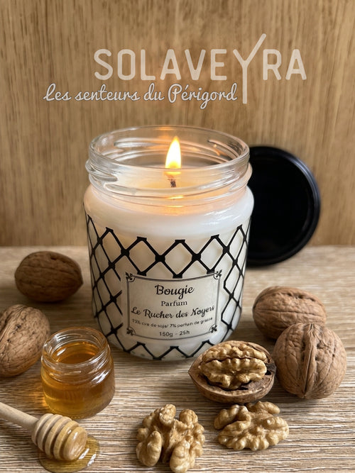 Bougie Le rucher des Noyers " By Solaveyra "