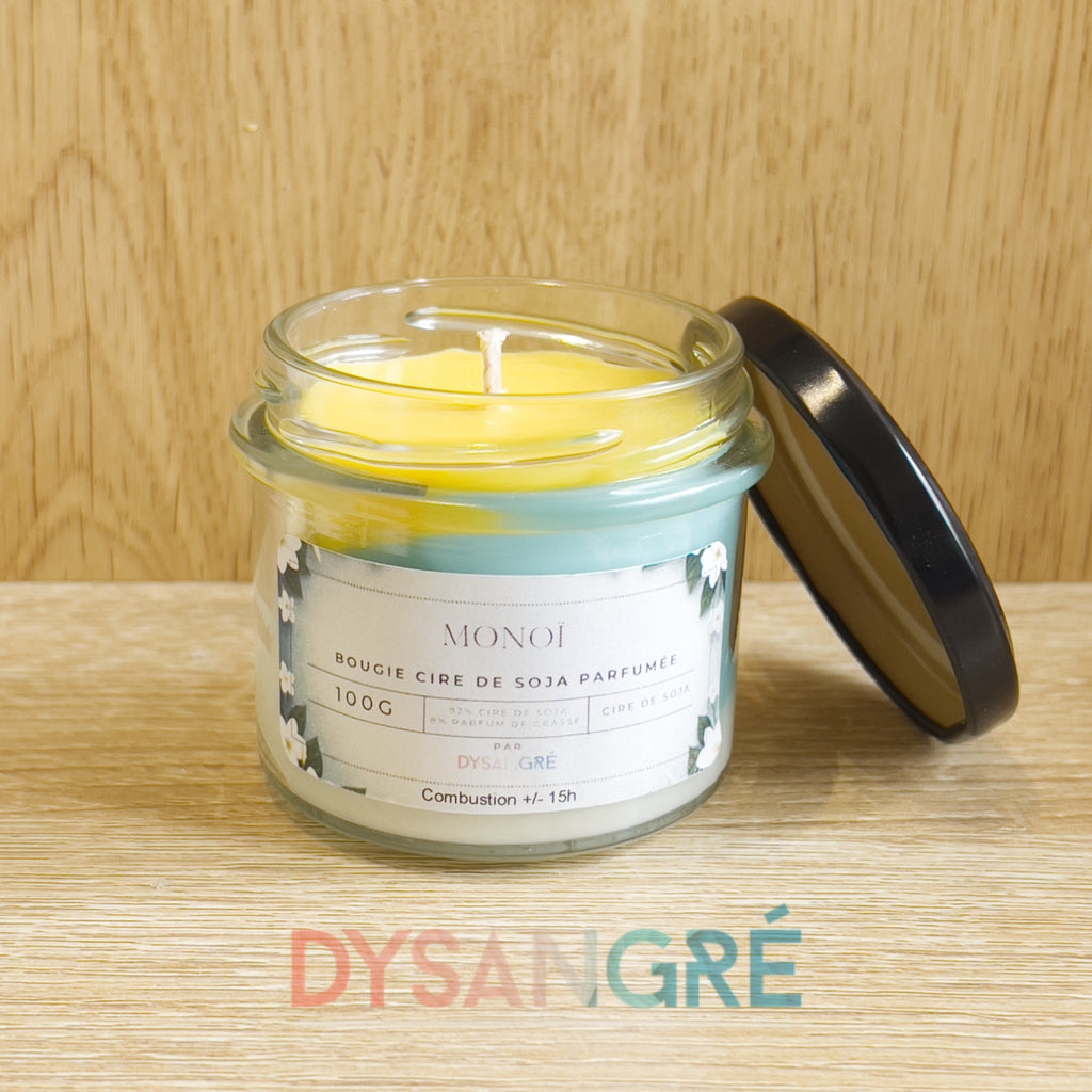 Bougie colorée parfums fleuris "nombreux parfums disponible" By Solaveyra