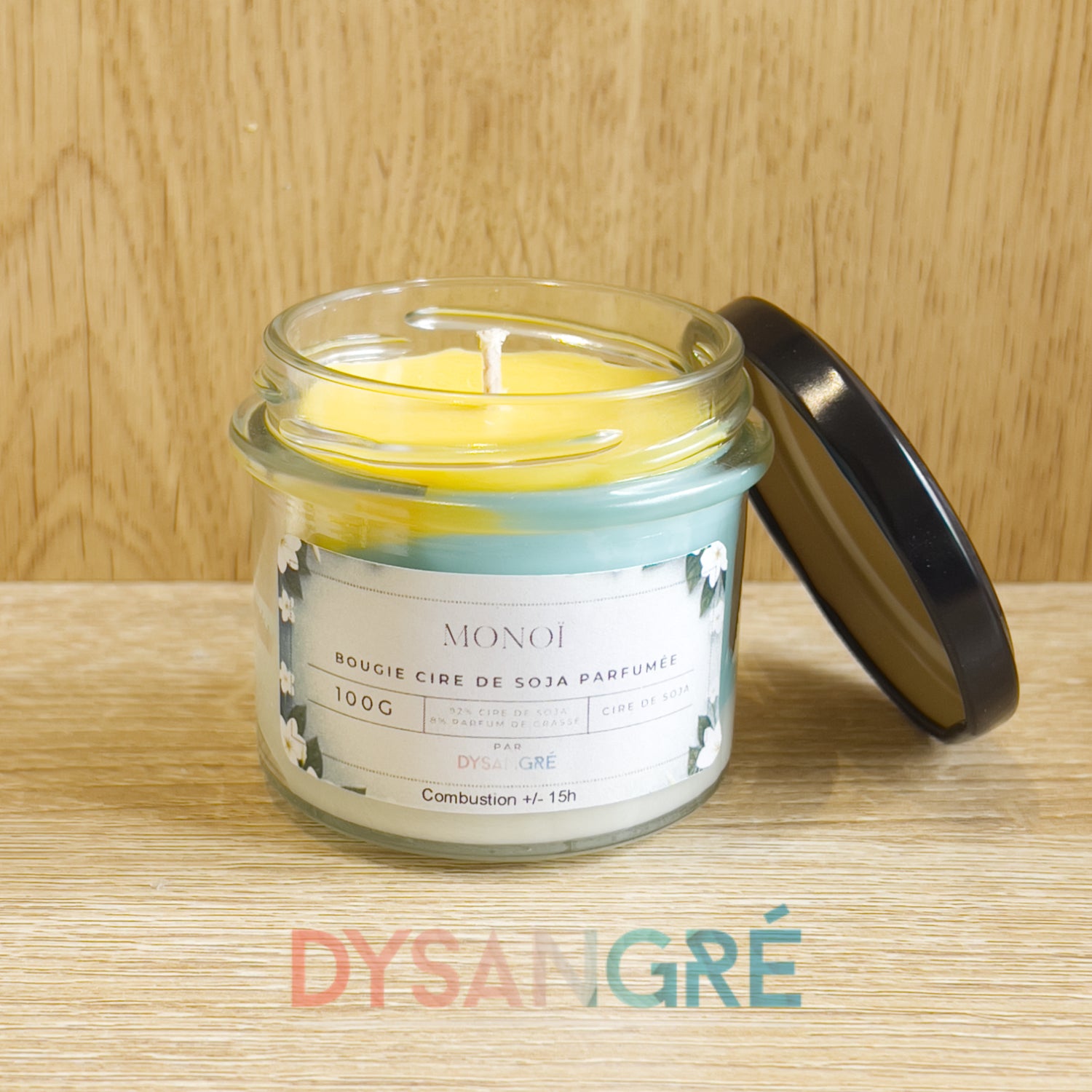 Bougie colorée parfums fleuris "nombreux parfums disponible" By Solaveyra