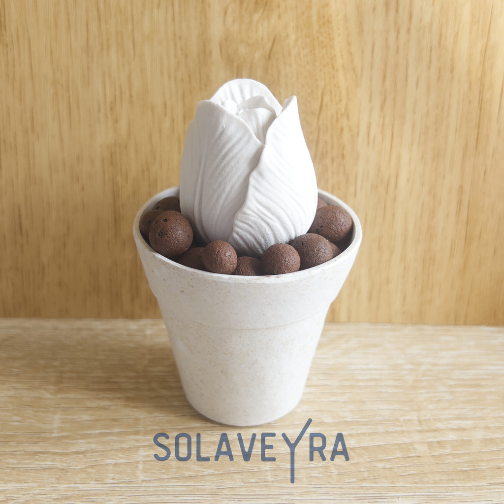 Diffuseur en platre Tulipe