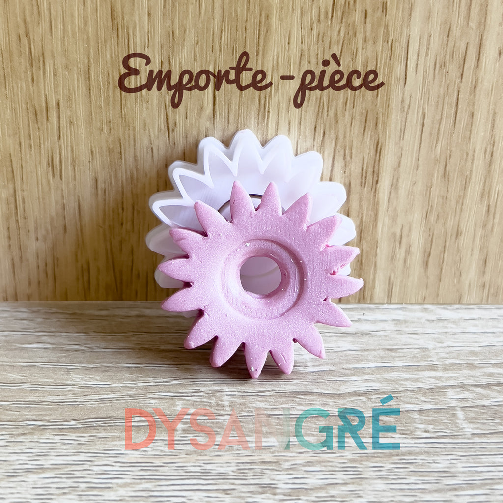 Emporte-pièce forme fleur soleil
