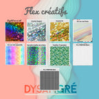 Flexs thermocollant prénom avec typographie aux choix thème Manuscrit