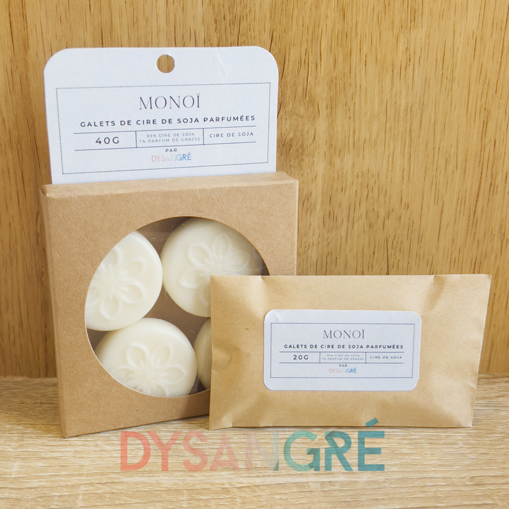 Galets de cire d'olive parfums fleuris "Plusieurs senteur aux choix"