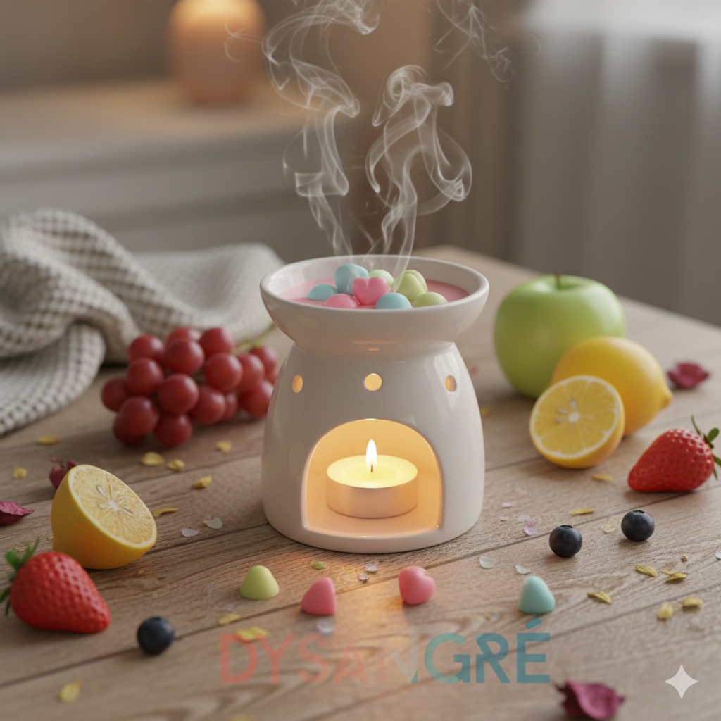 Pépites de cire d'olive parfums Fruités "Plusieurs senteur aux choix"