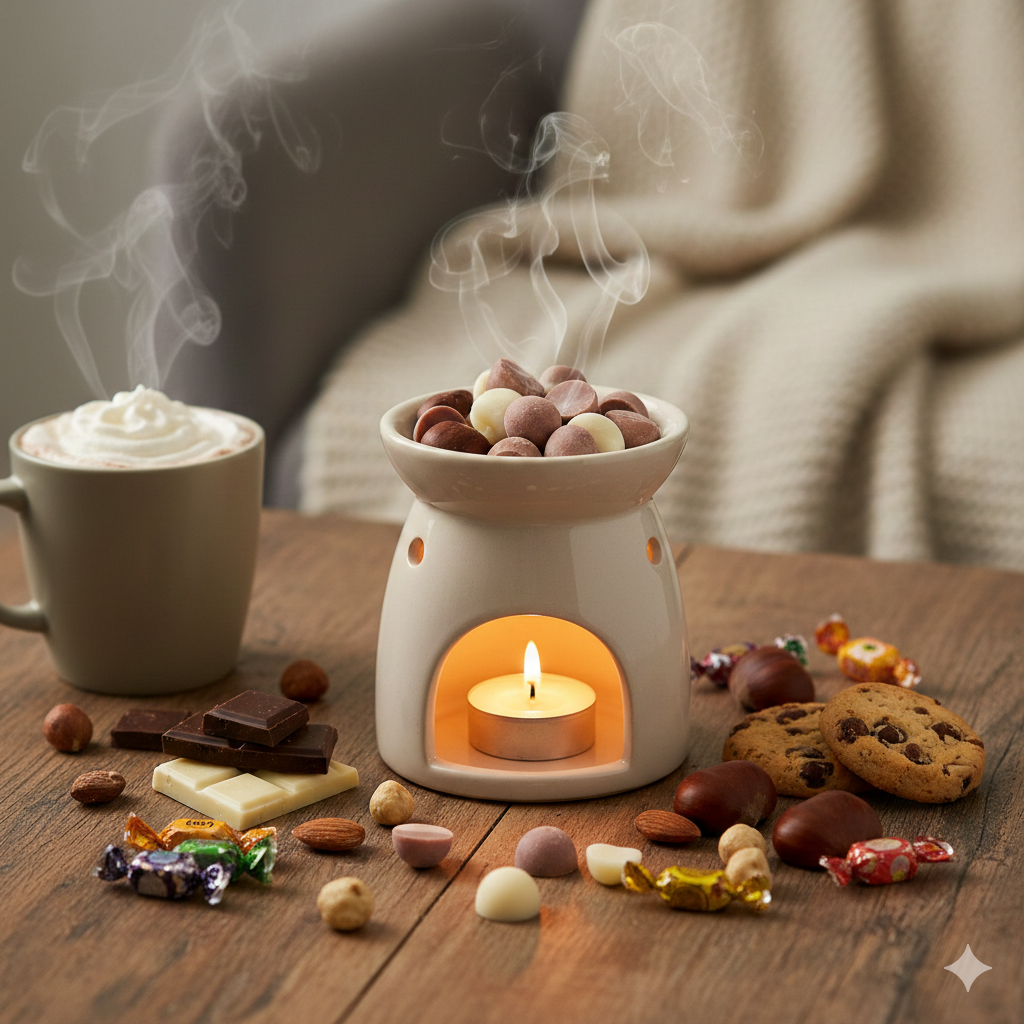 Pépites de cire d'olive parfums gourmands "Plusieurs senteurs aux choix"