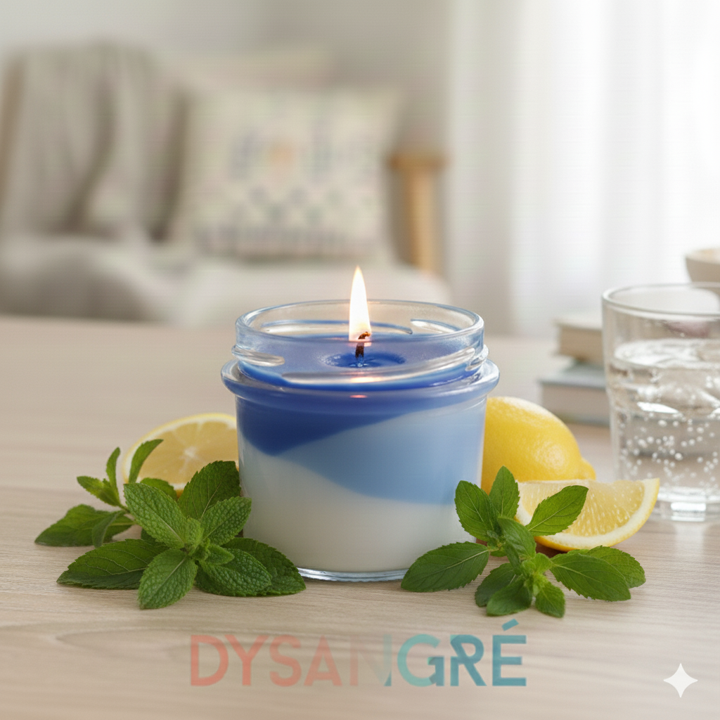 Bougie colorée parfums Frais "nombreux parfums disponible" By Solaveyra