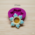 Moule en silicone flocon boule de neige 25mm