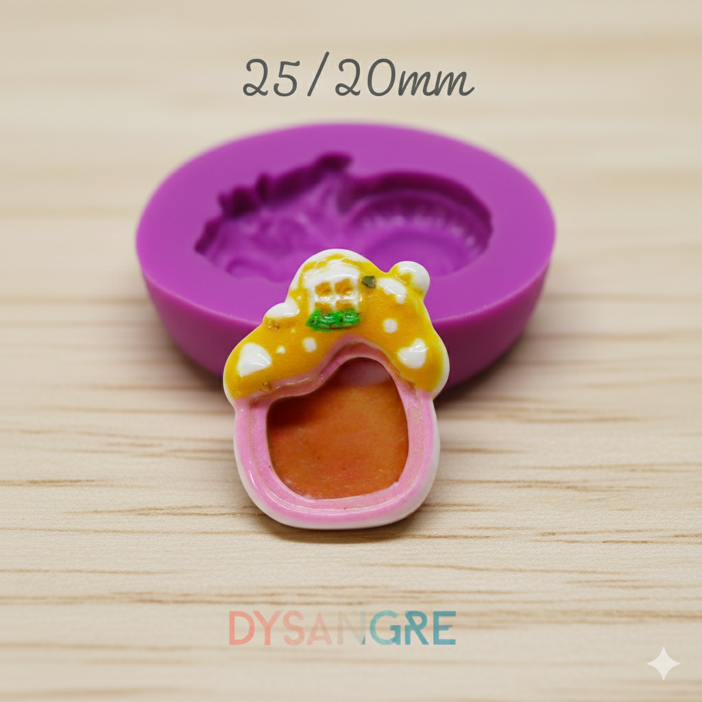 Moule en silicone maison pain d'épice 25/20mm