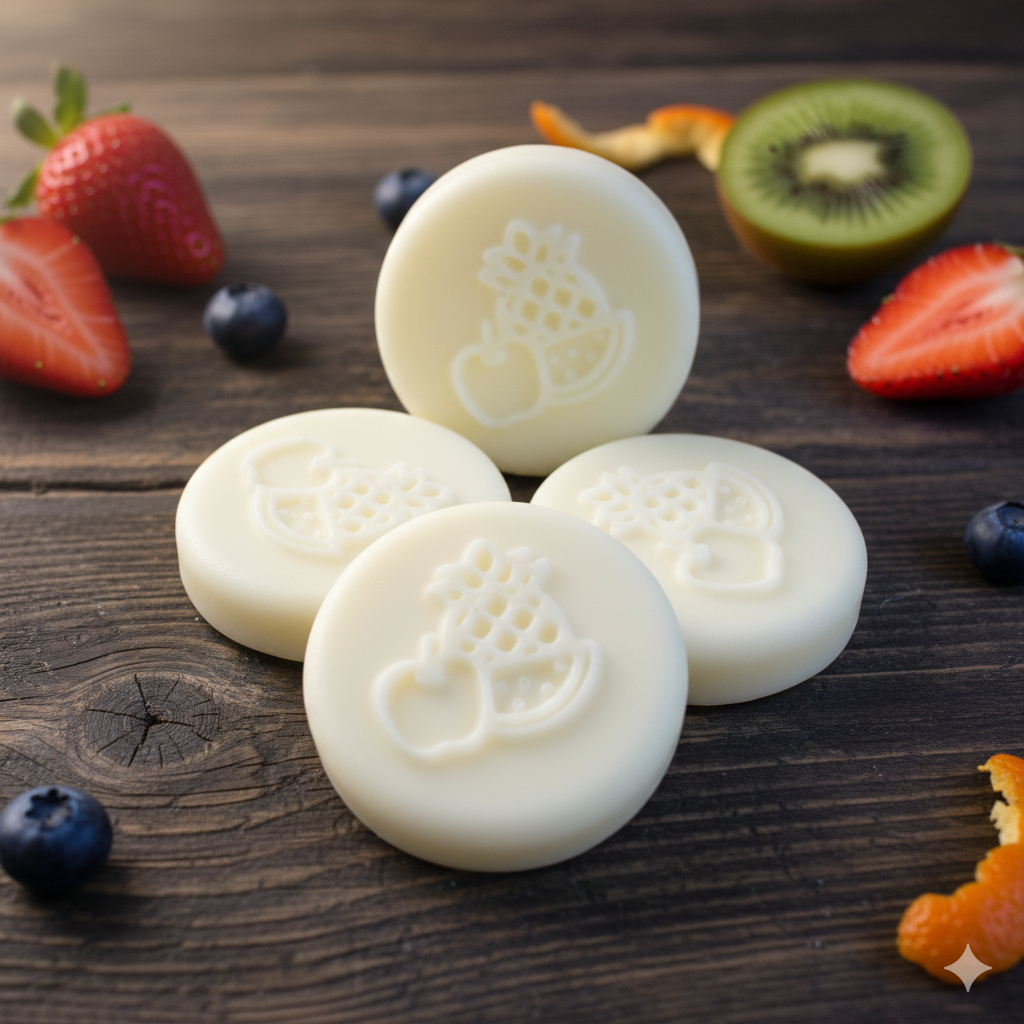 Galets de cire d'olive parfums Fruités "Plusieurs senteur aux choix"