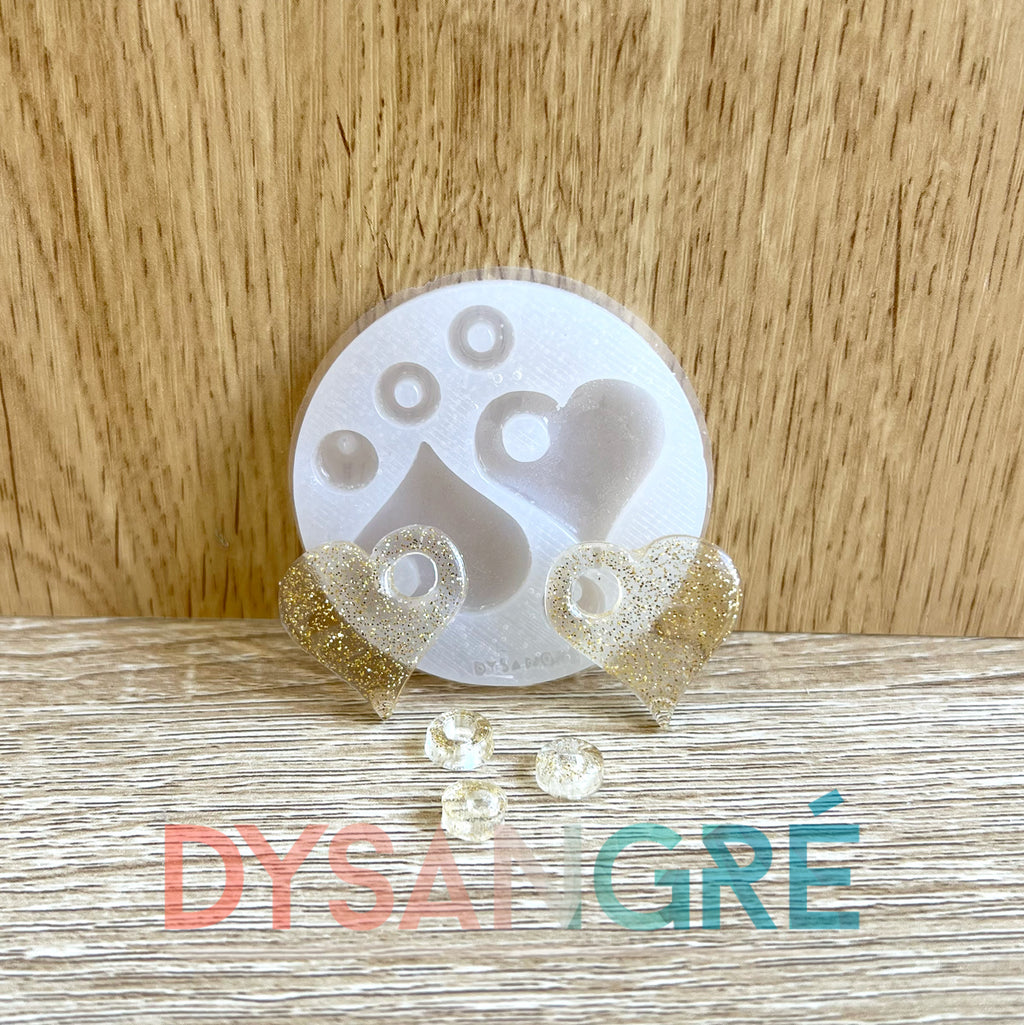 Moule en silicone Pampilles coeur