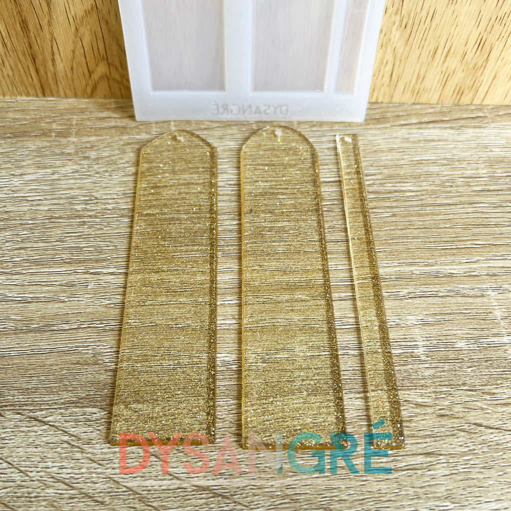 Moule en silicone marque-pages haut arrondie