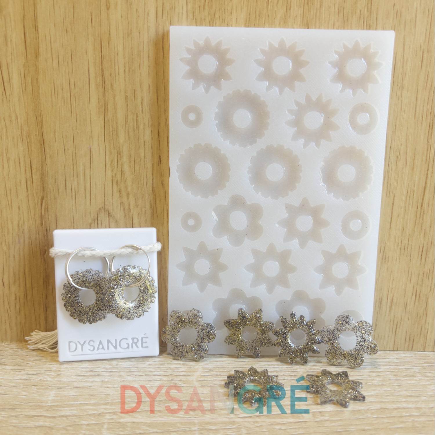 Moule en silicone Pampilles Fleurs des champs