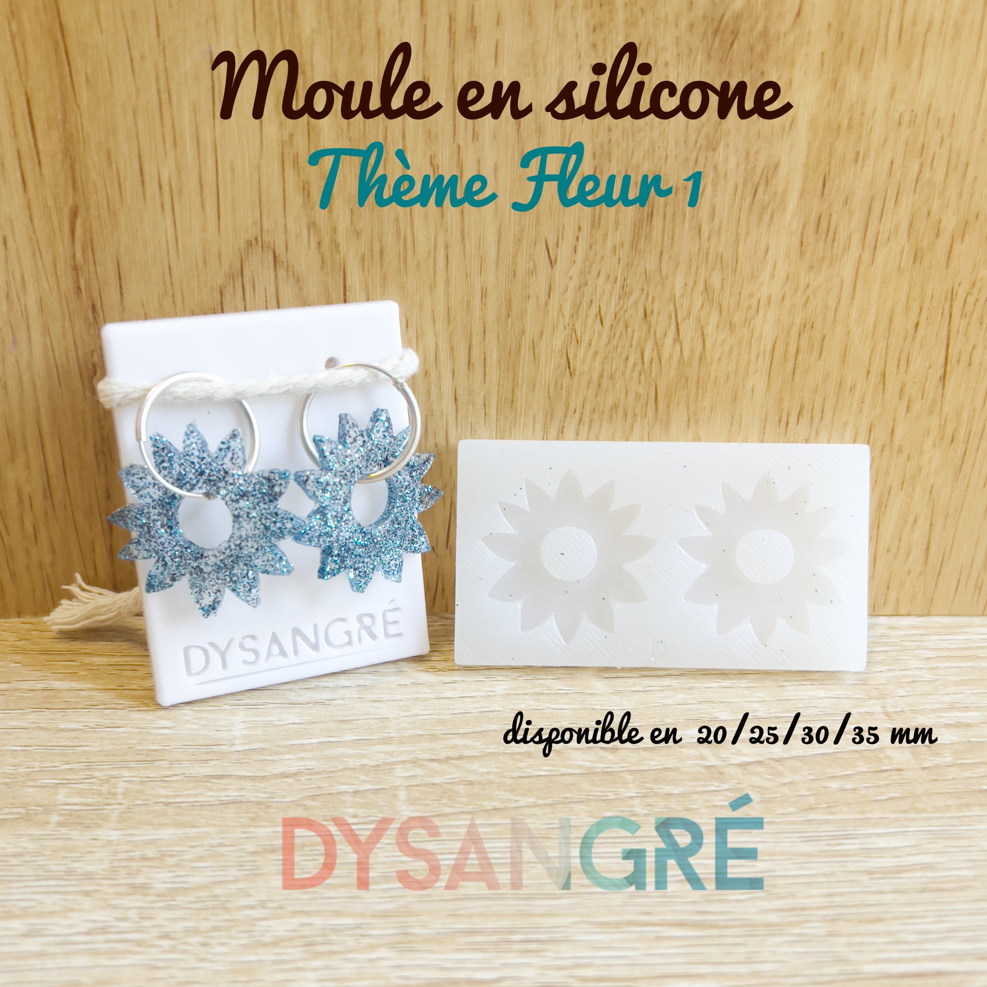 Moule en silicone Pampilles paquerette