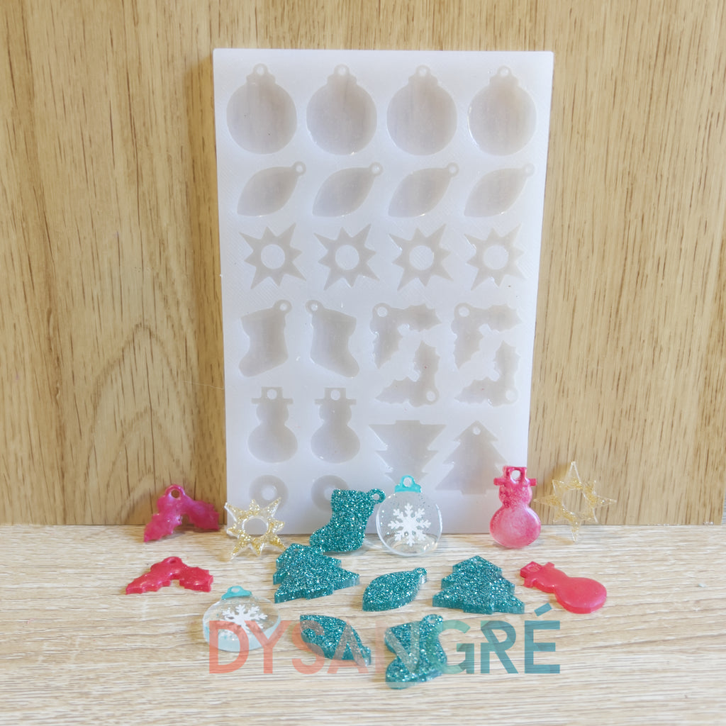 Moule en silicone Pampilles Noël