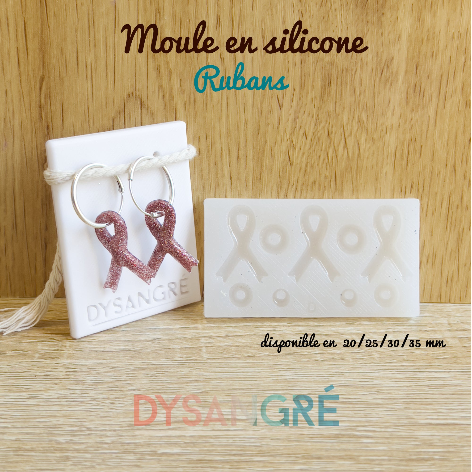 Moule en silicone Pampilles ruban