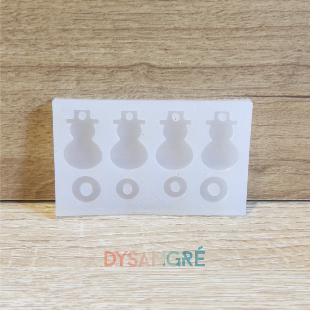 Moule en silicone Pampilles Bonhomme de neige