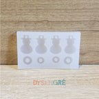 Moule en silicone Pampilles Bonhomme de neige