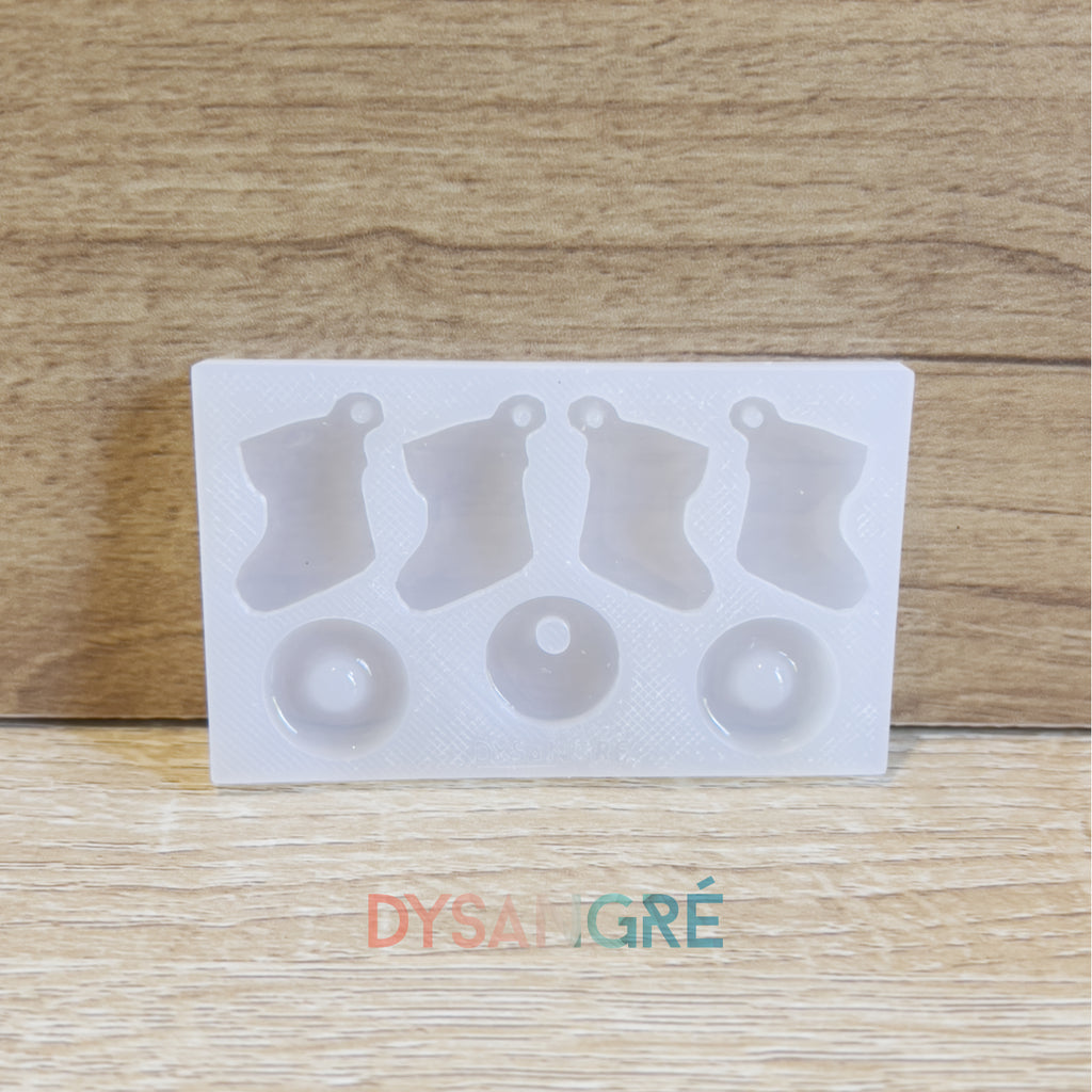 Moule en silicone Pampilles Botte de Noël