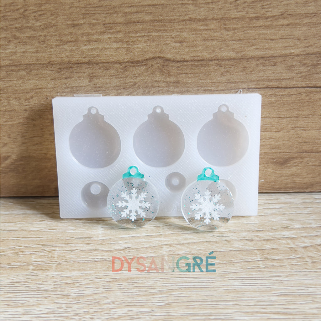 Moule en silicone Pampilles Boule de Noël