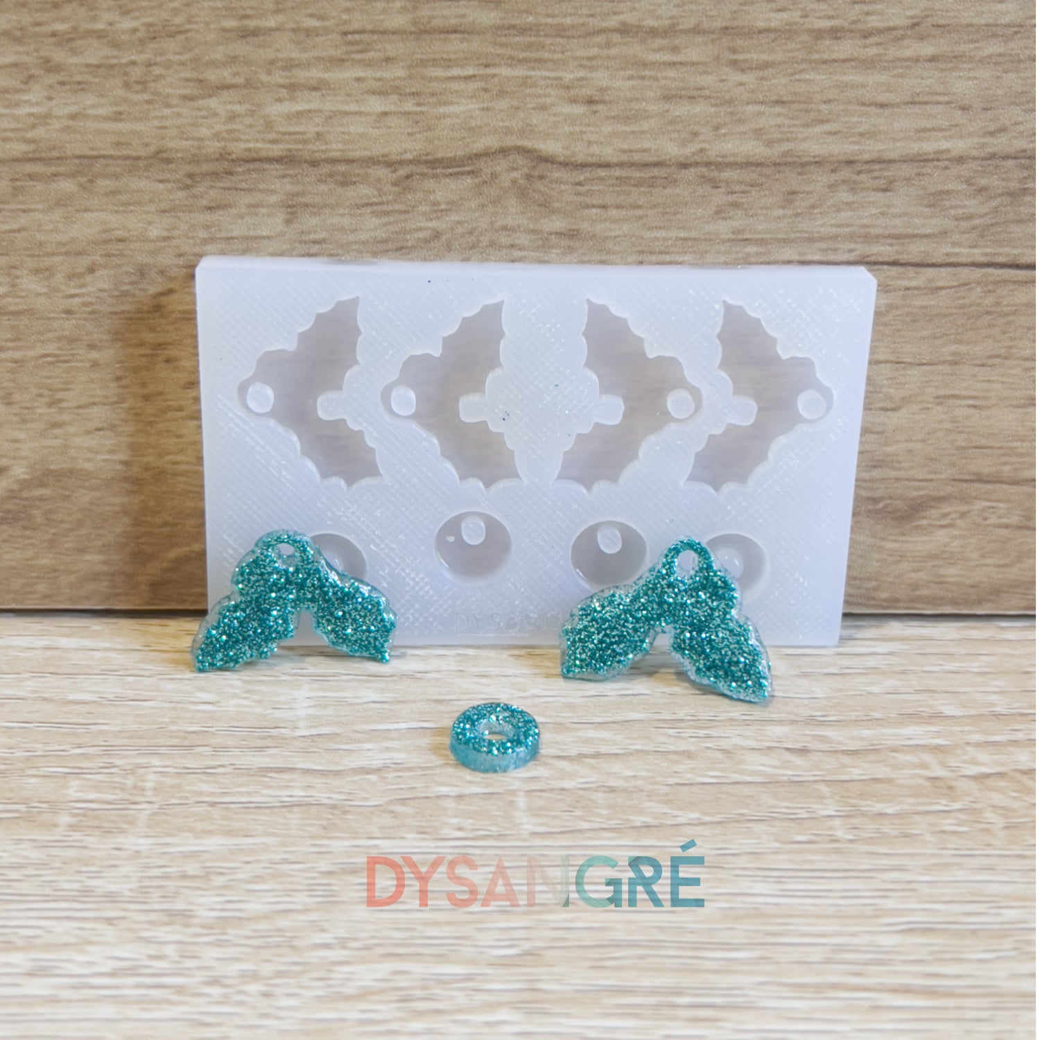 Moule en silicone Pampilles feuille de houx