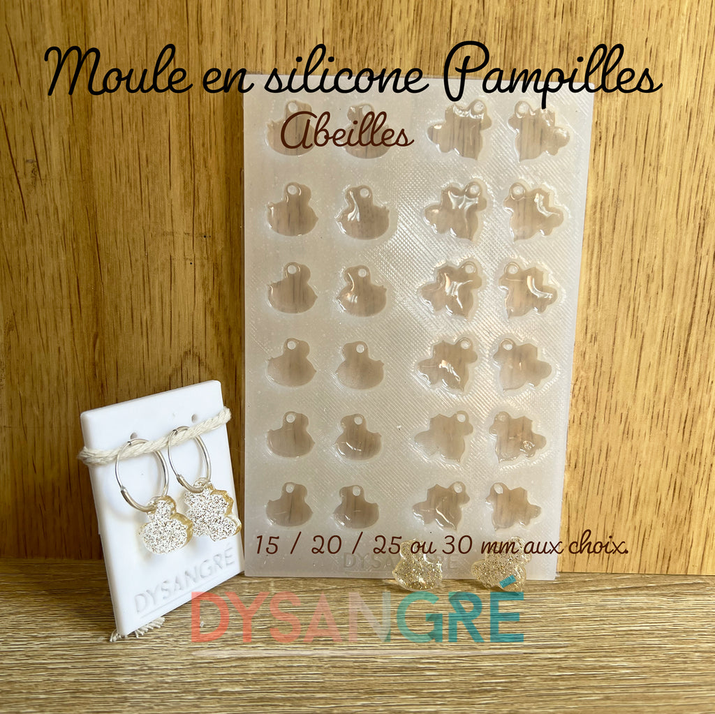 Moule en silicone Pampilles abeilles